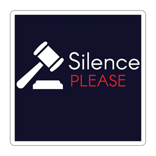 Sticker silence please