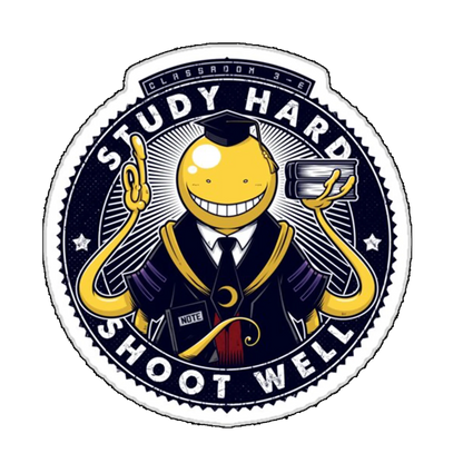 Sticker study hard