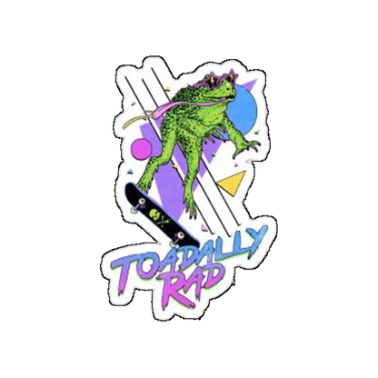 Sticker toadally rad