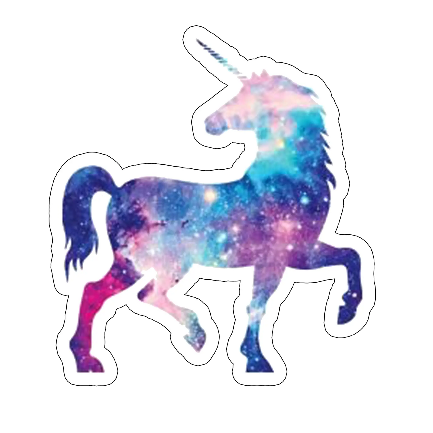 Sticker unicorn galactic
