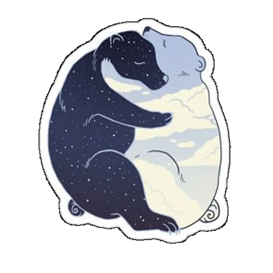 Sticker ursi zi si noapte