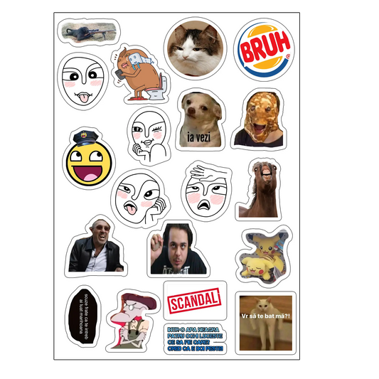 pachet 1 stickere fun