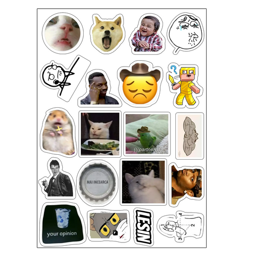 pachet 10 stickere fun