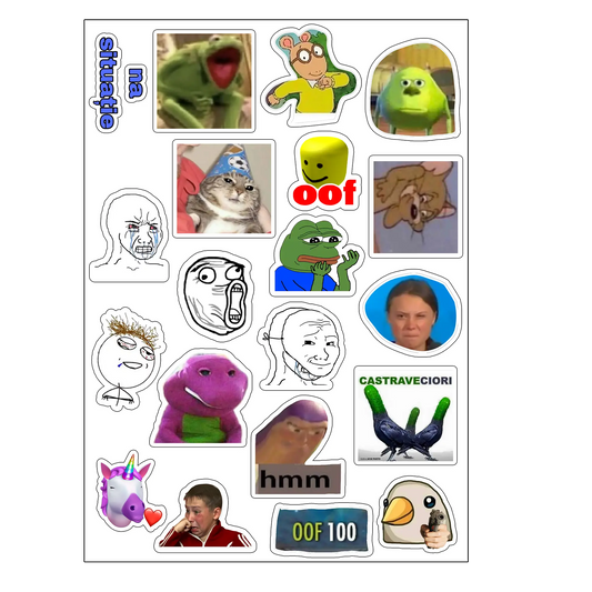 pachet 5 stickere fun