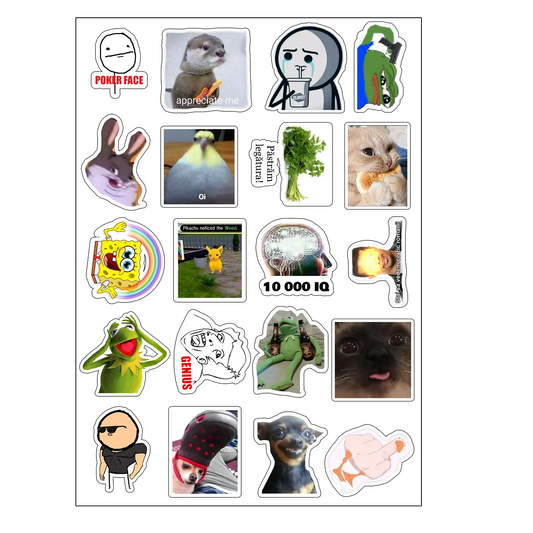 pachet 7 stickere fun