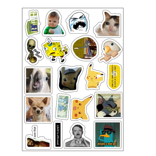pachet 8 stickere fun