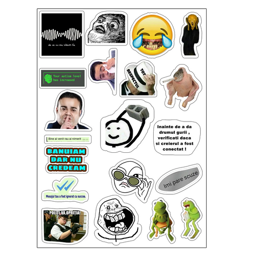 pachet 9 stickere fun