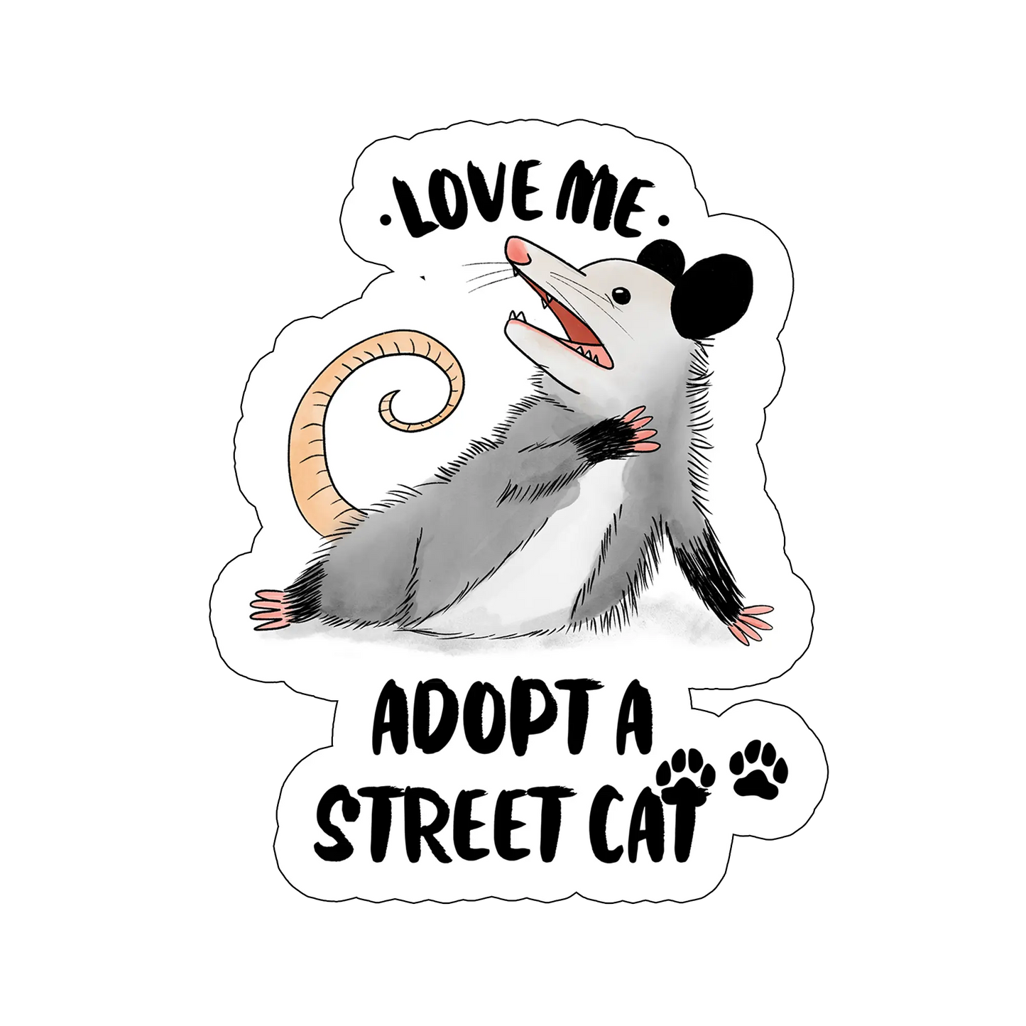 sticker Adopt A Cat
