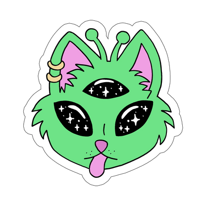 sticker Alien cat