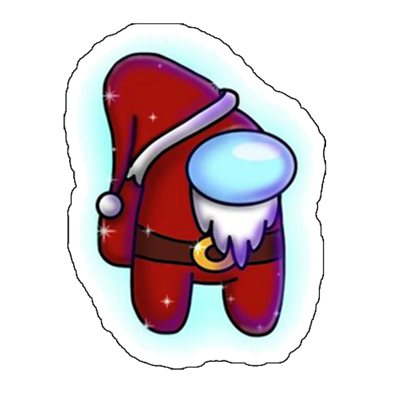 sticker Among Us de Craciun