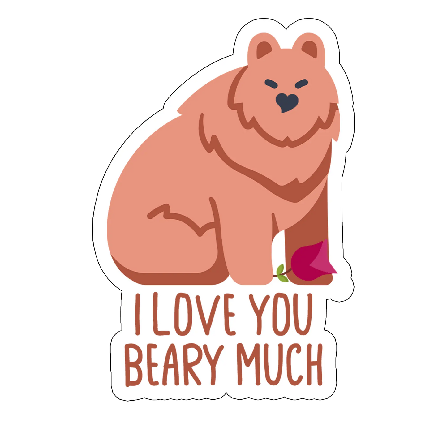 sticker Beary much