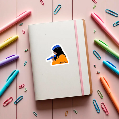 sticker Billie Eilish BlueHair