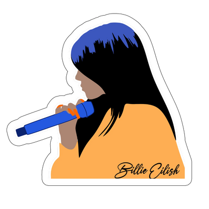 sticker Billie Eilish BlueHair