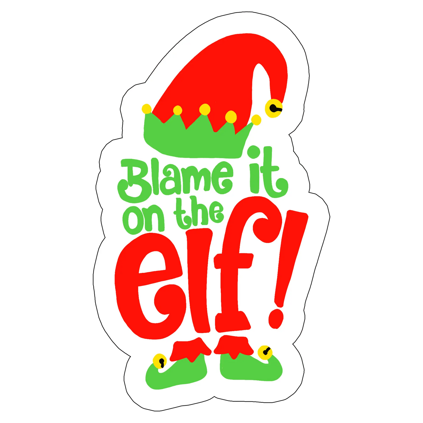 sticker Blame the elf