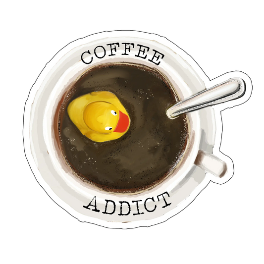 sticker COFFEE ADDICT