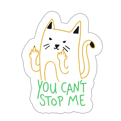 sticker Can't stop me
