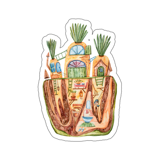 sticker Carrot-house