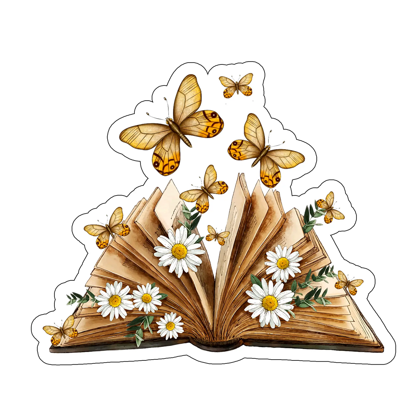 sticker Carti Si Fluturi