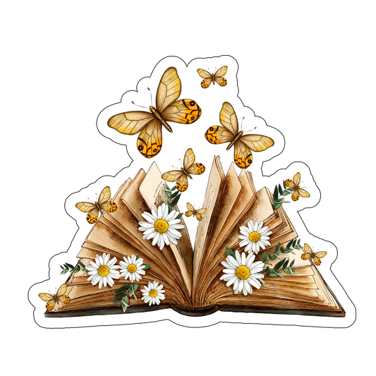 sticker Carti Si Fluturi