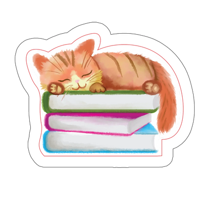 sticker Cat Sleeping