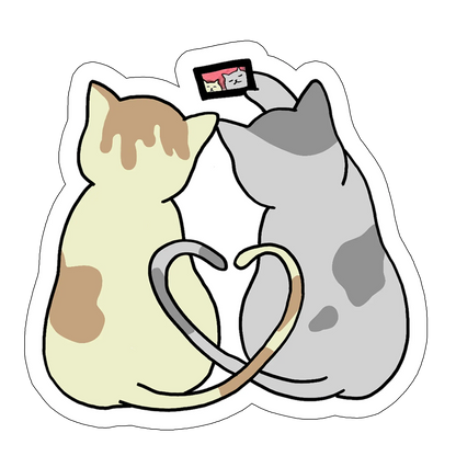 sticker Cat selfie