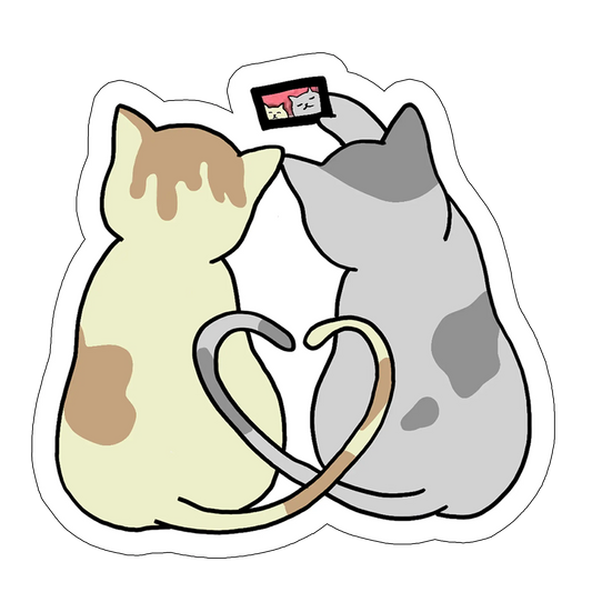 sticker Cat selfie