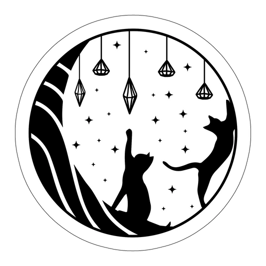 sticker Cats Moons