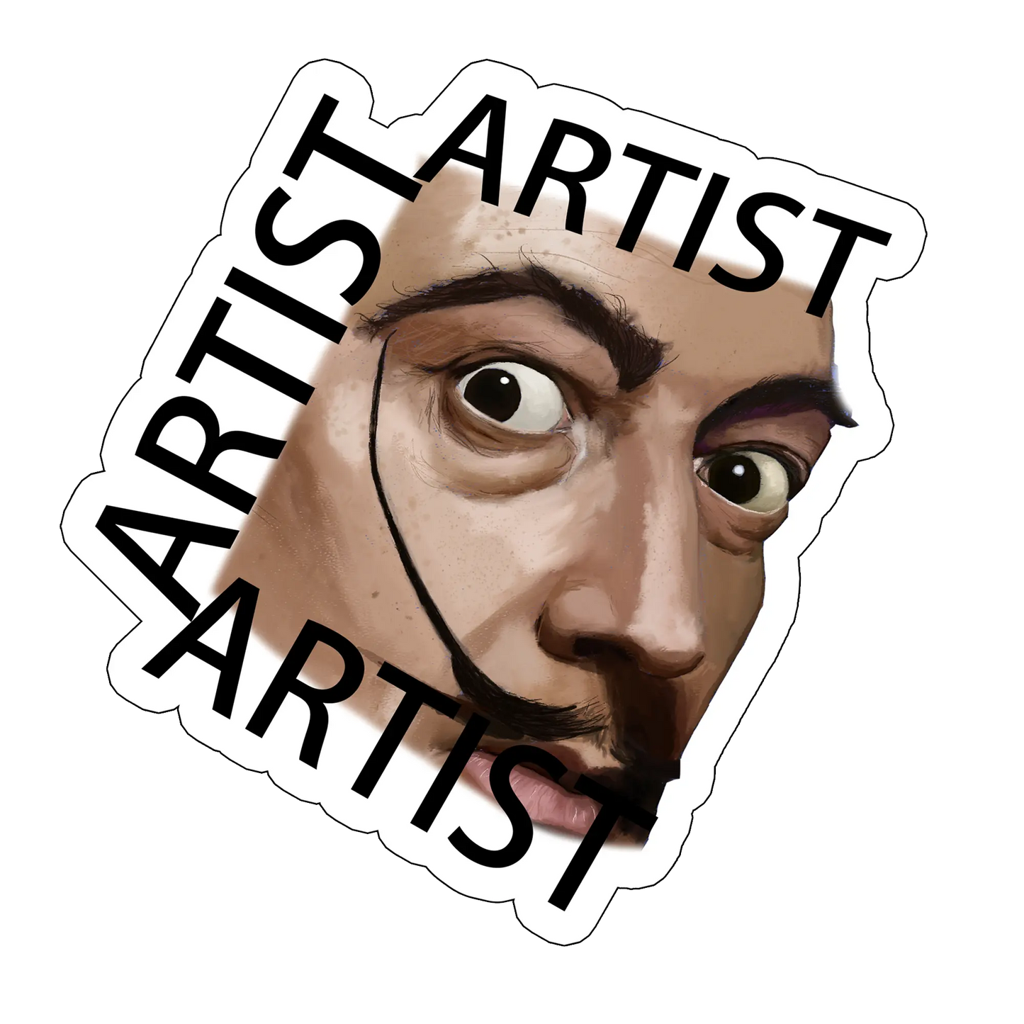 sticker Dali artist