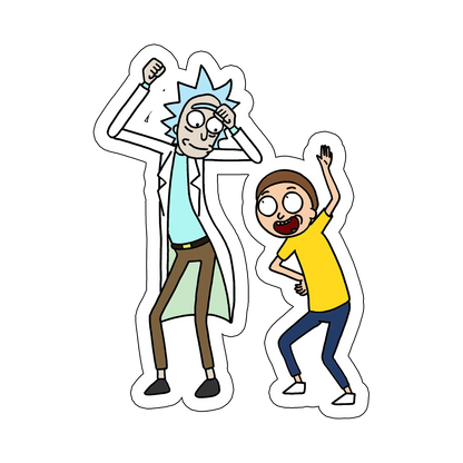 sticker Dancing Rick&Morty