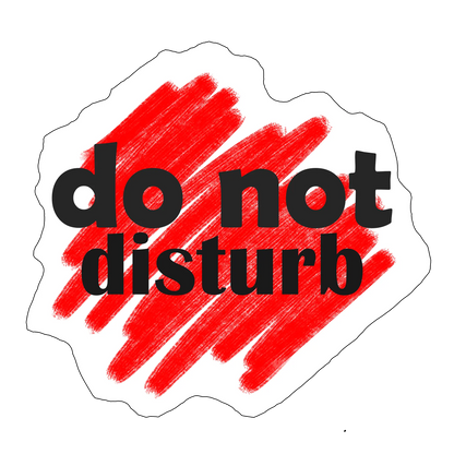 sticker Do not disturb