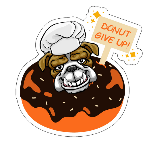 sticker Donut Give Up