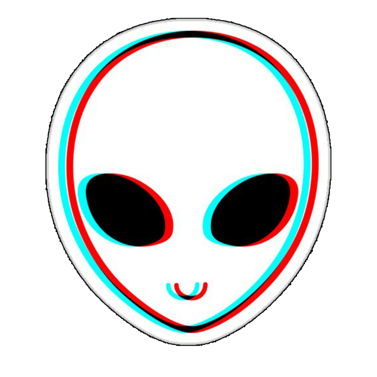 sticker Extraterestru alb