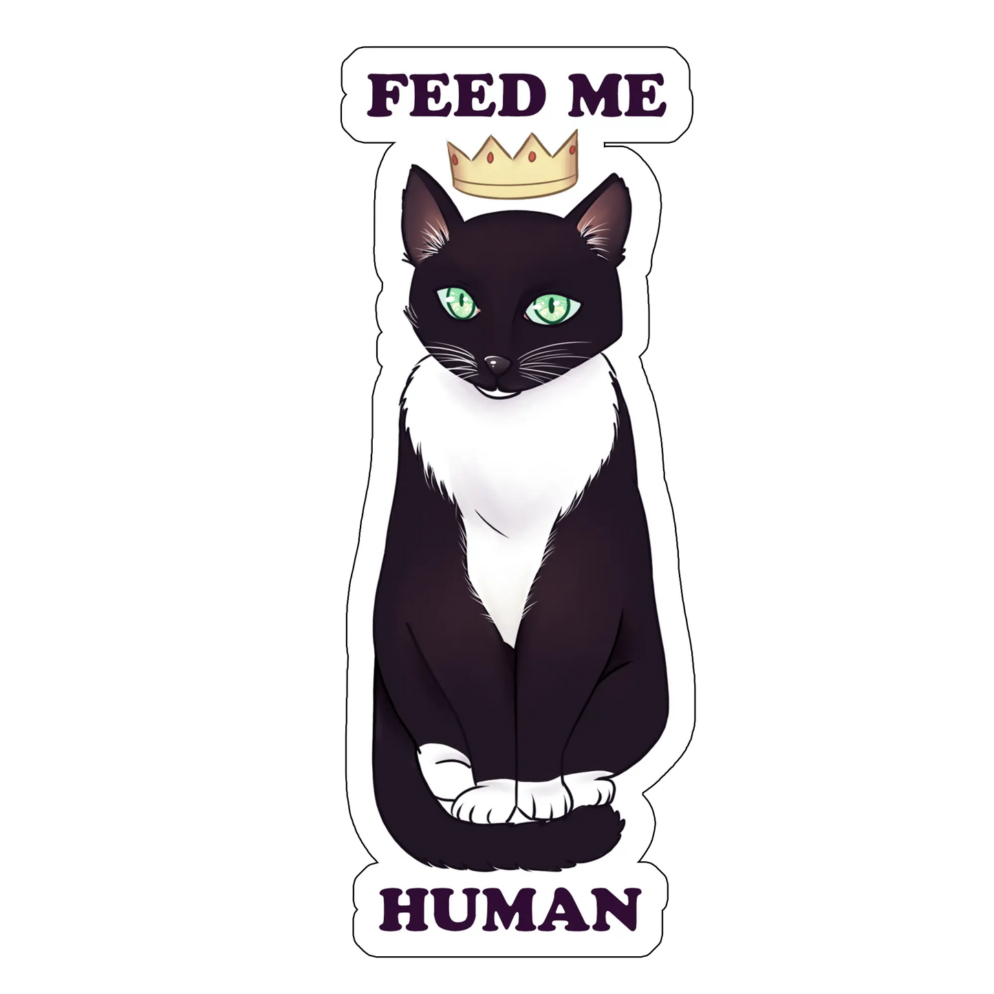sticker Feed me human