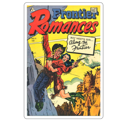 sticker Frontier Romances Comic Book