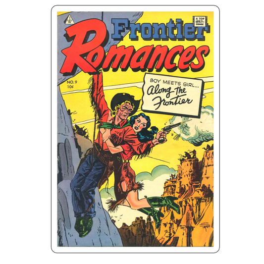 sticker Frontier Romances Comic Book