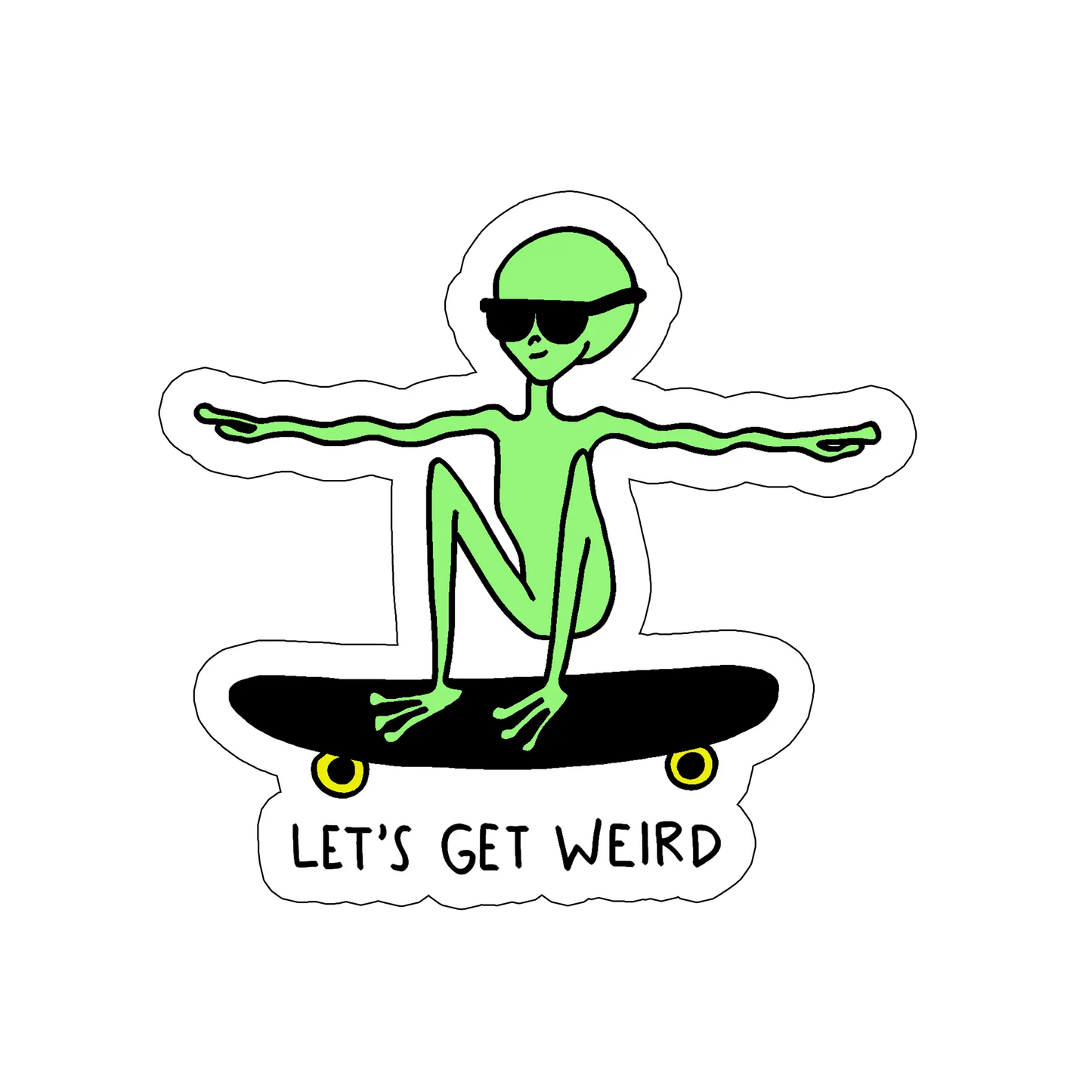 sticker Get weird