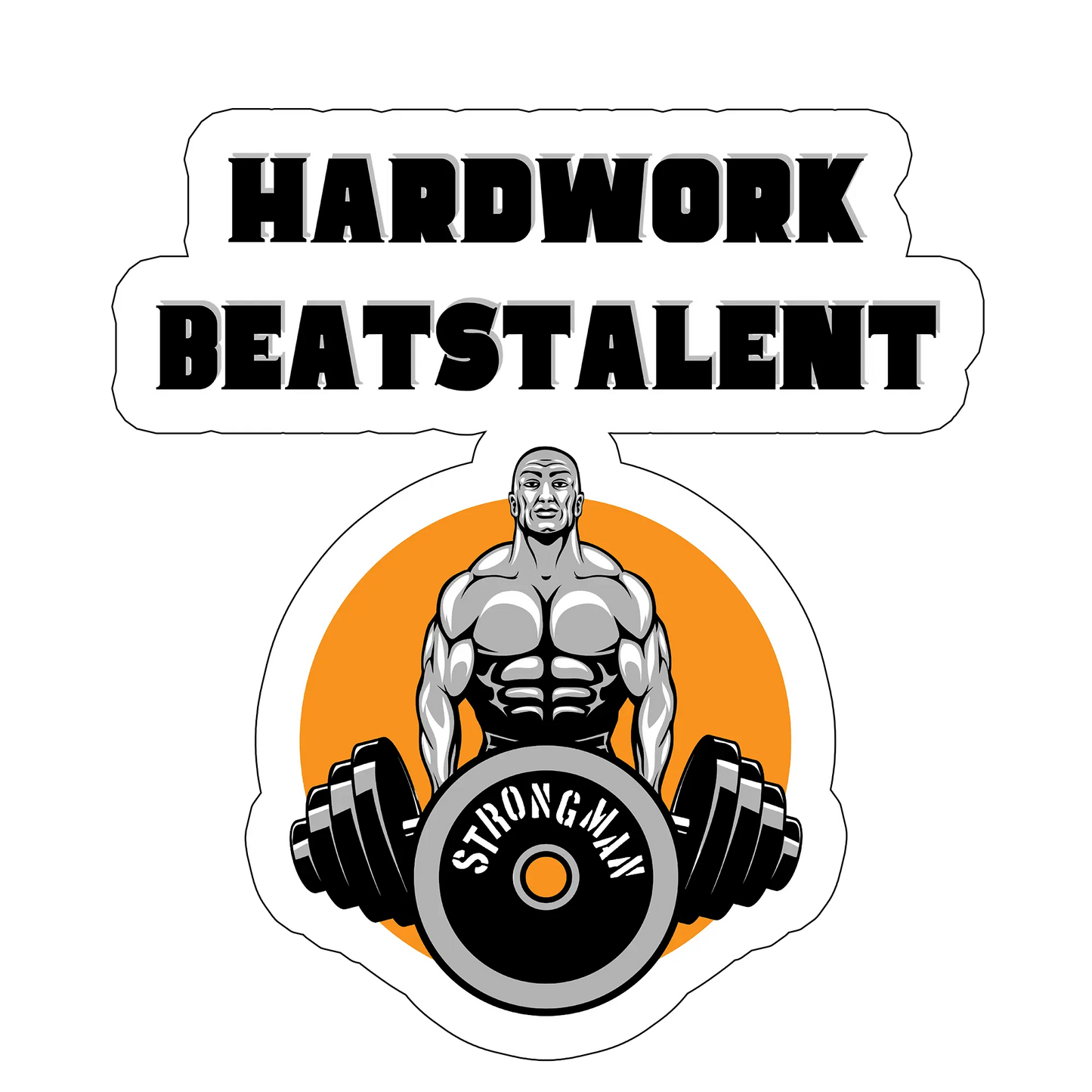 sticker HARDWORK BEATSTALENT