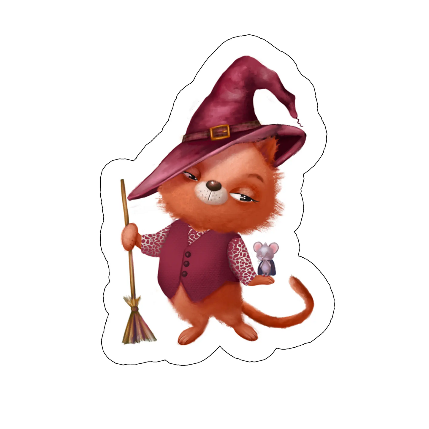 sticker Halloween-cat