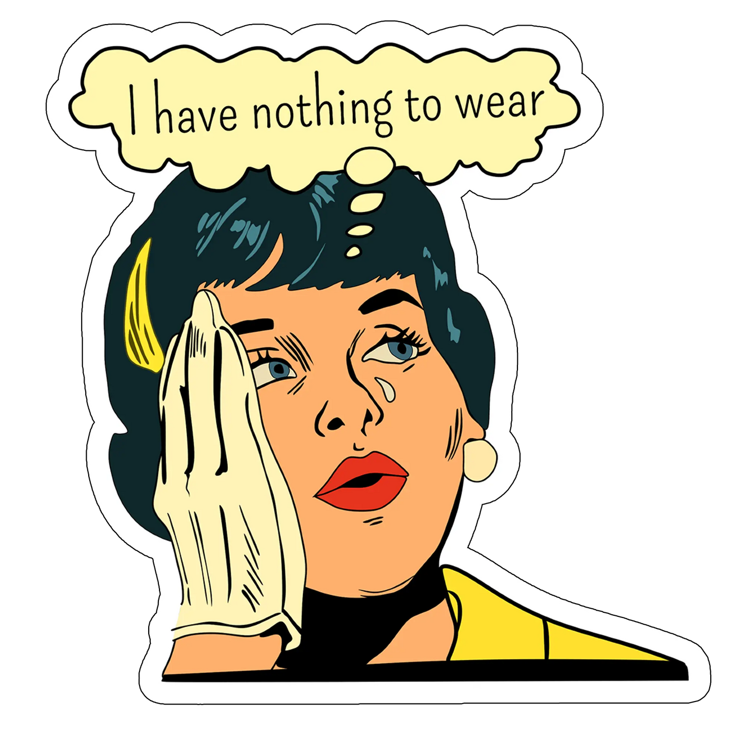 sticker I Have Nothing To Wear