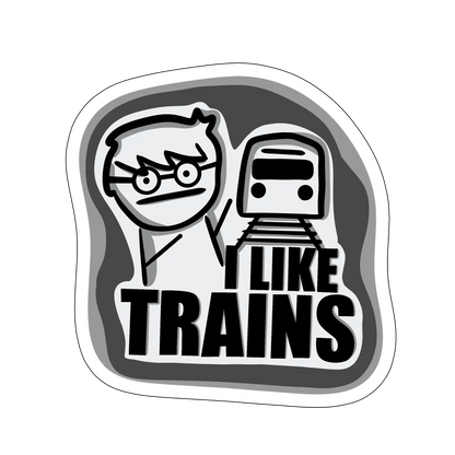 sticker I Like Trains