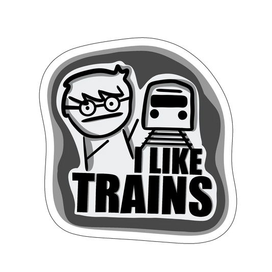 sticker I Like Trains