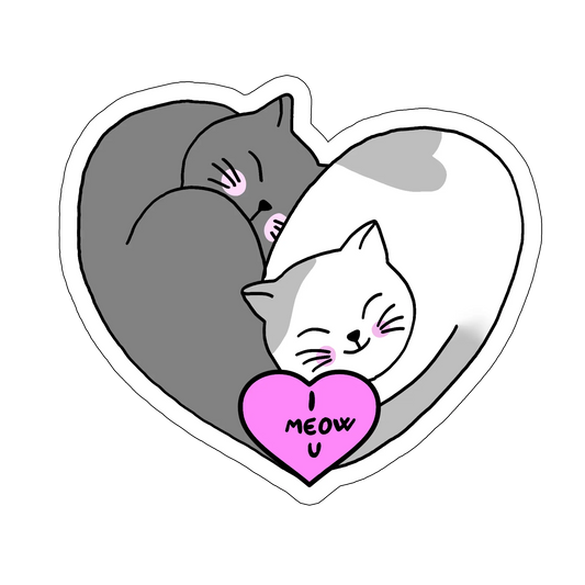 sticker I MEOW YOU