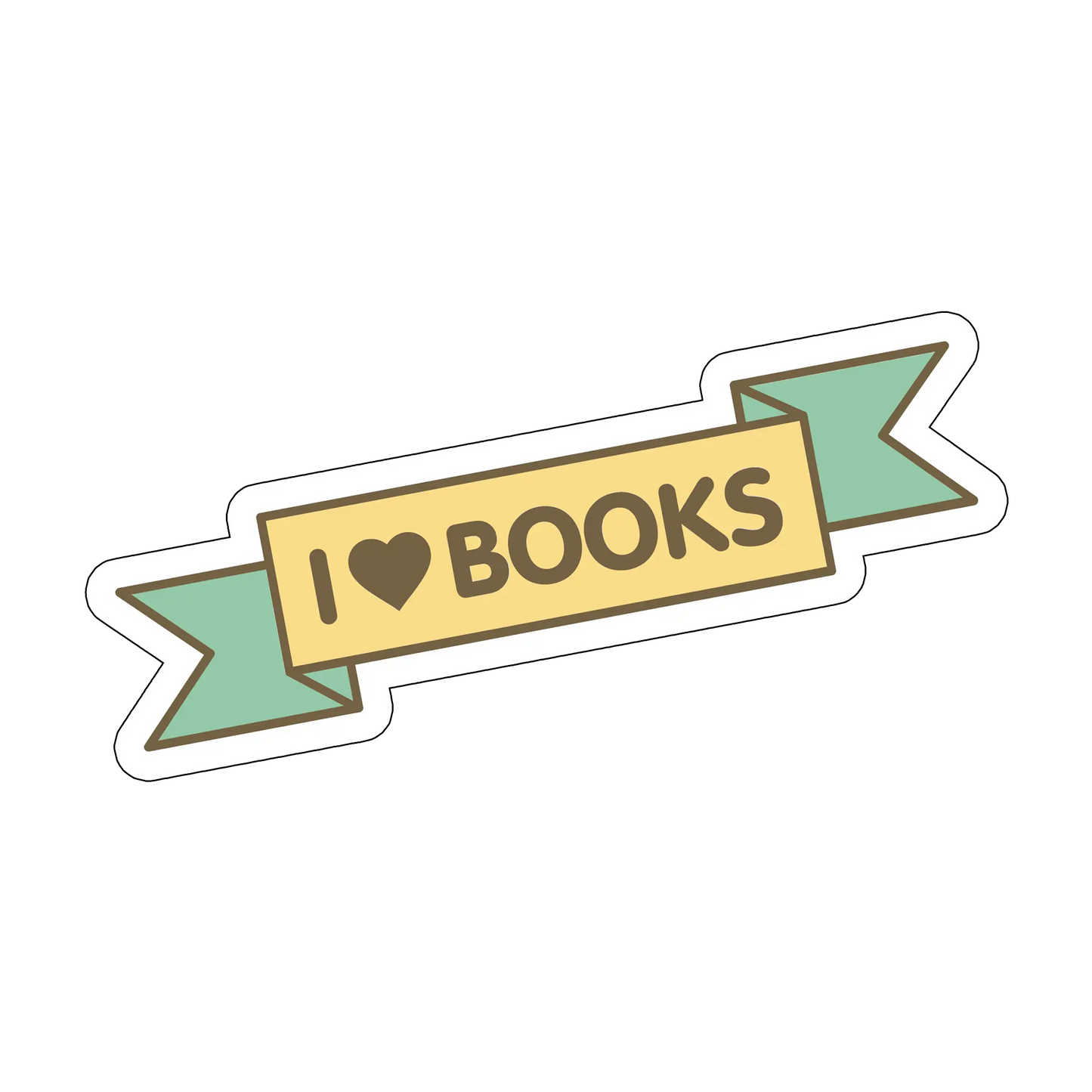 sticker I-love-books