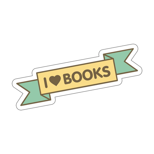 sticker I-love-books