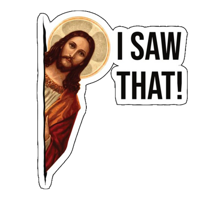 sticker Jesus I-saw that