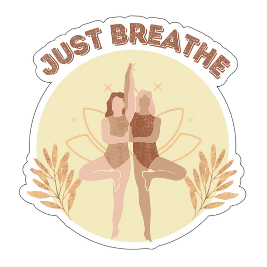 sticker Just breathe