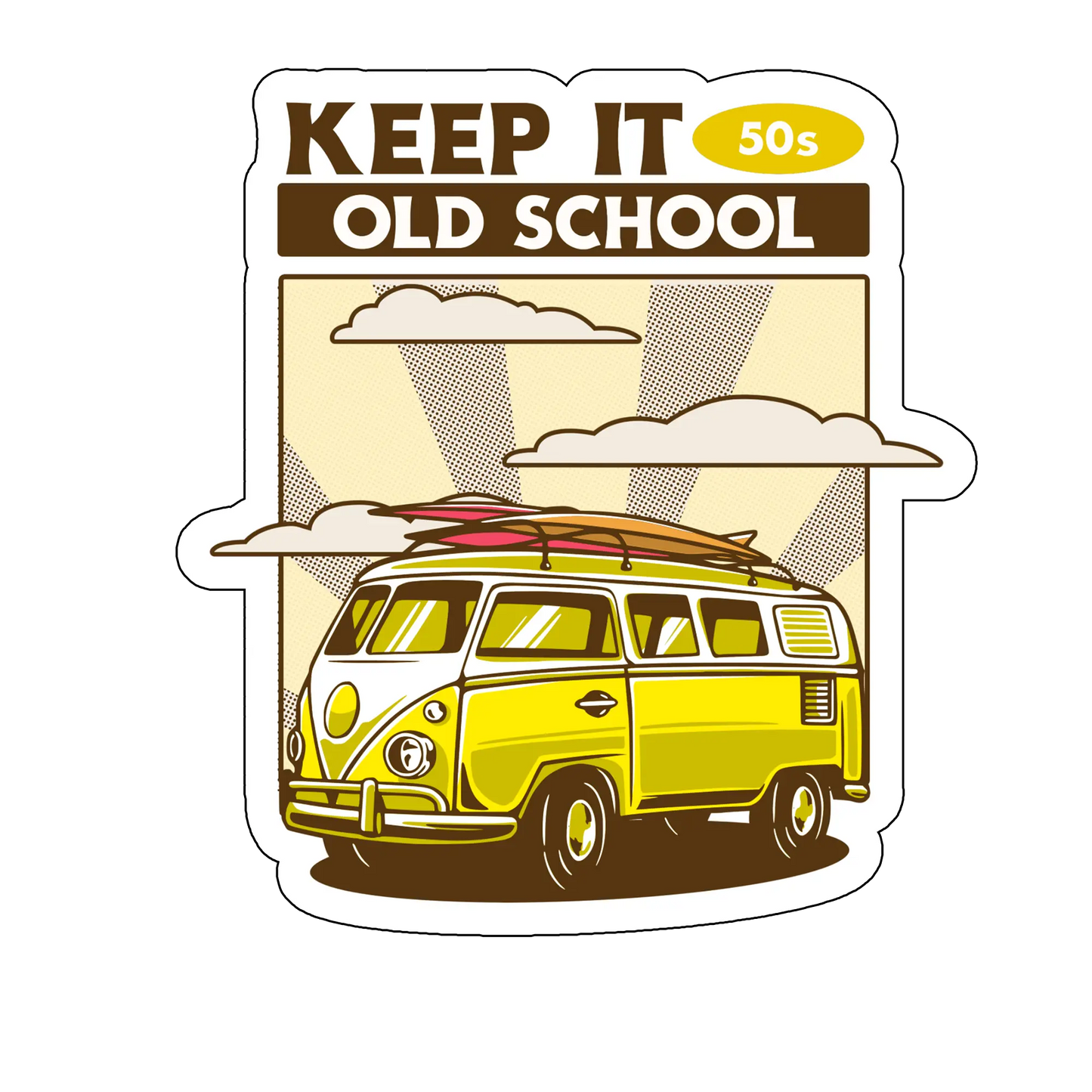sticker Keep It Old School