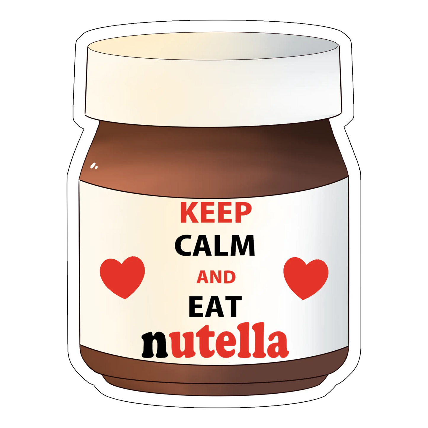 sticker Keep calm and eat Nutella