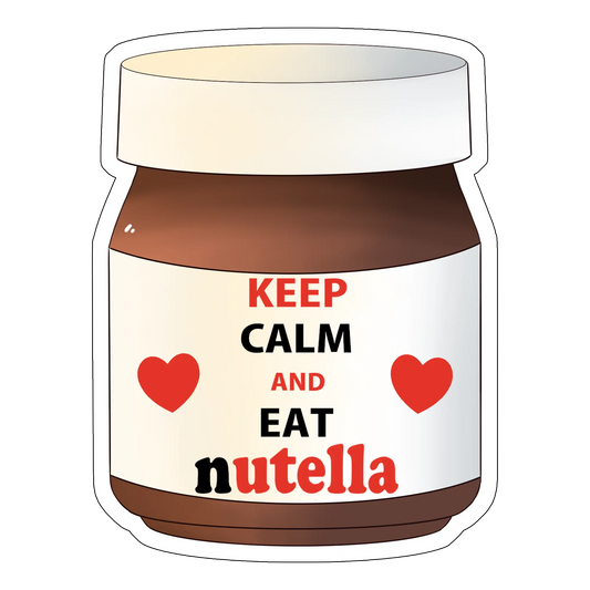 sticker Keep calm and eat Nutella