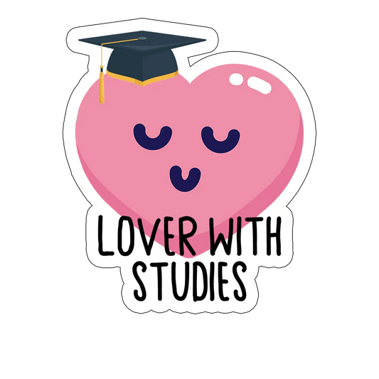 sticker LOVER WITH STUDIES